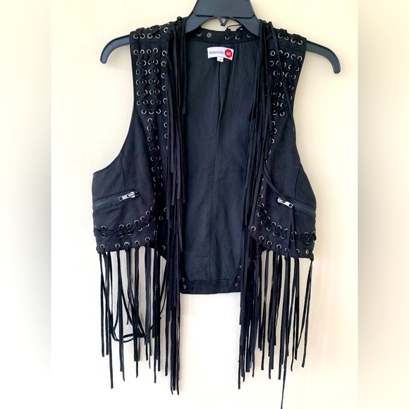 Real Suede Fringe Vest From Europe - Picture 2 of 6